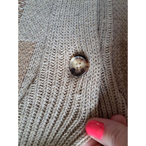 Billy Reid Parsons Cardigan XL Camel Sweater Shawl Collar Cashmere Wool Silk Men - Picture 5 of 10